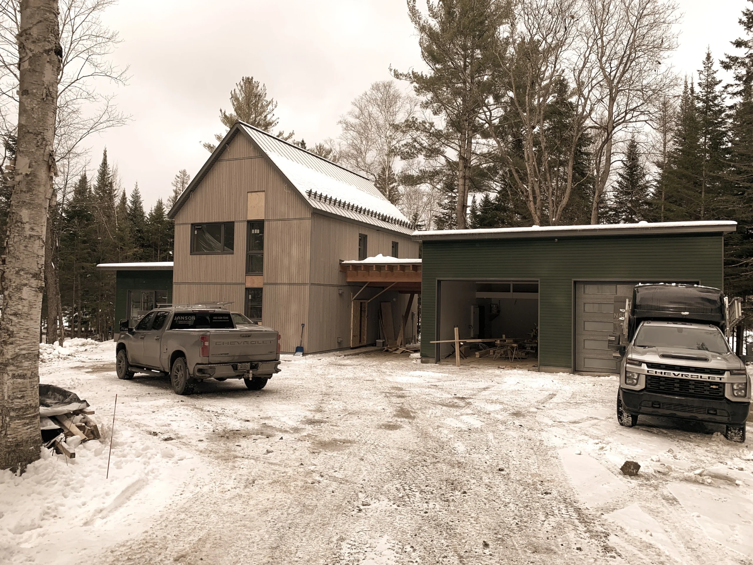 Photo d'un projet de construction résidentielle
