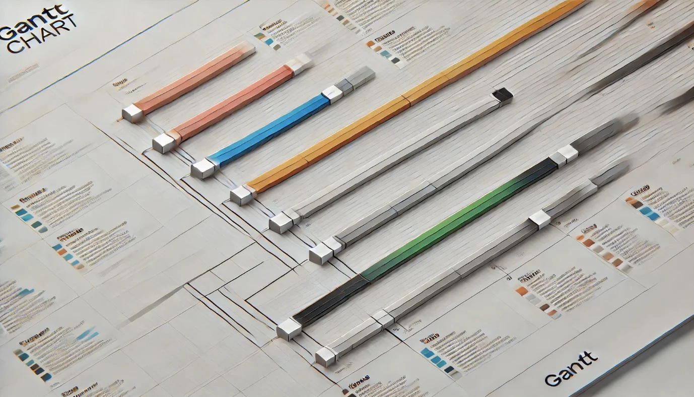illustration d'un diagramme de gantt 